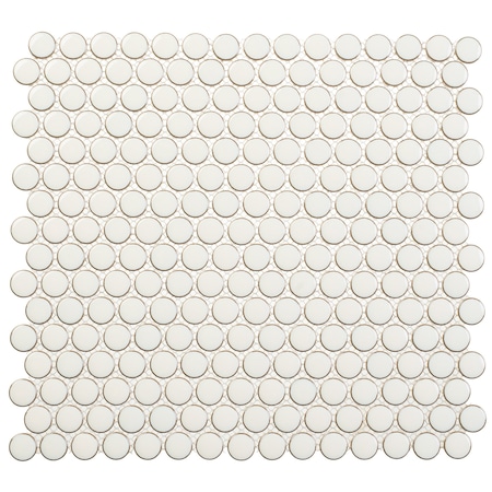 Andova Tiles Alpin-Breezo 1 in. x 1 in. Porcelain Penny Round Mosaic Wall and Floor Tile Andova Tiles